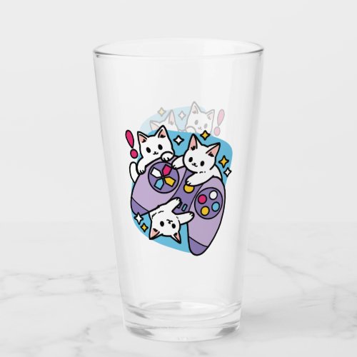  Cat Gamer Design _ Purr On Gamer Joystick Art Glass