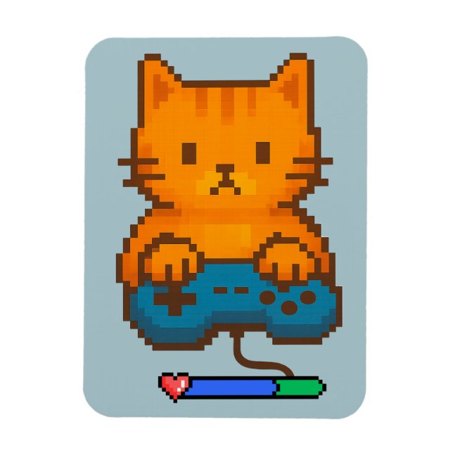CAT GAMER MAGNET (Vertical)