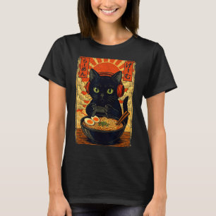 Cat Gamer Men Anime Kawaii Funny Gaming Headset Ca T-Shirt