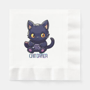 Cat Gamer Napkins