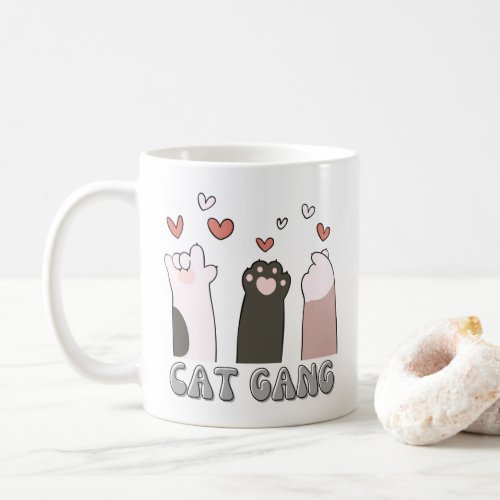 Cat Gang Cute Cat Coffee Mug