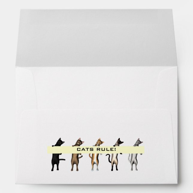 Cat Gang With Banner Envelope (Back (Bottom))