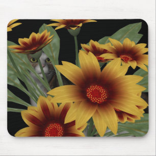 Cat garden mousepad