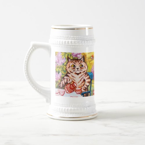 Cat Garden Party Beer Stein