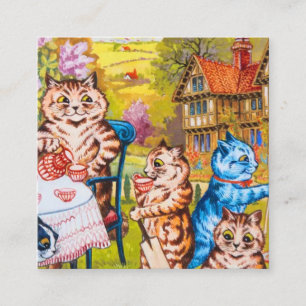 Cat Garden Party Enclosure Card