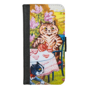 Cat Garden Party iPhone 8/7 Wallet Case