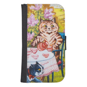 Cat Garden Party Galaxy S4 Wallet Case