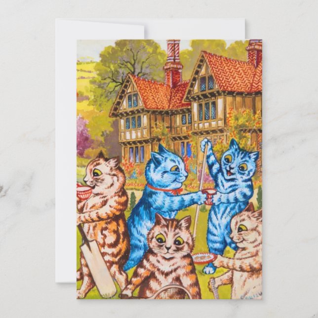 Cat Garden Party Save The Date (Front)