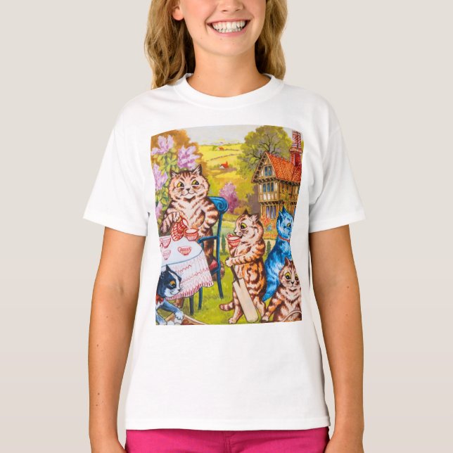 Cat Garden Party T-Shirt (Front)