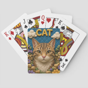 Cat Garden Rocks Modern KlayKoo Poker Cards