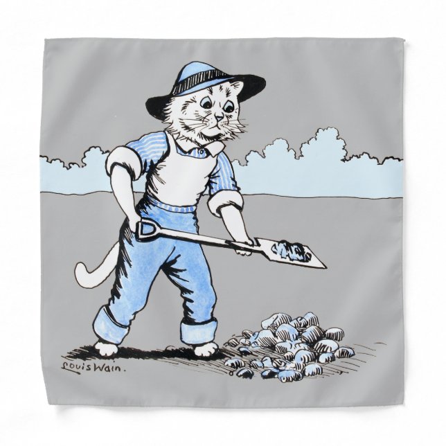 Cat Gardener, Louis Wain Bandana (Front)