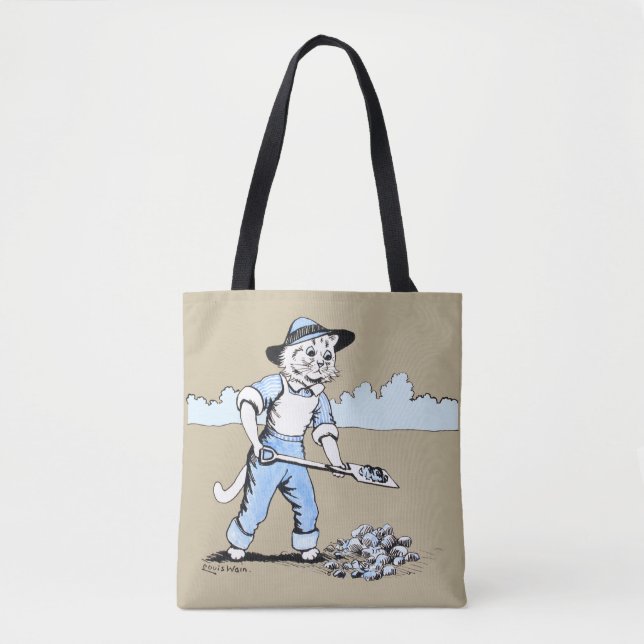 Cat Gardener, Louis Wain Tote Bag (Front)