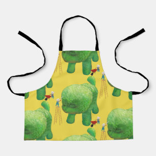 Cat Gardeners and Green Animal Bush Apron