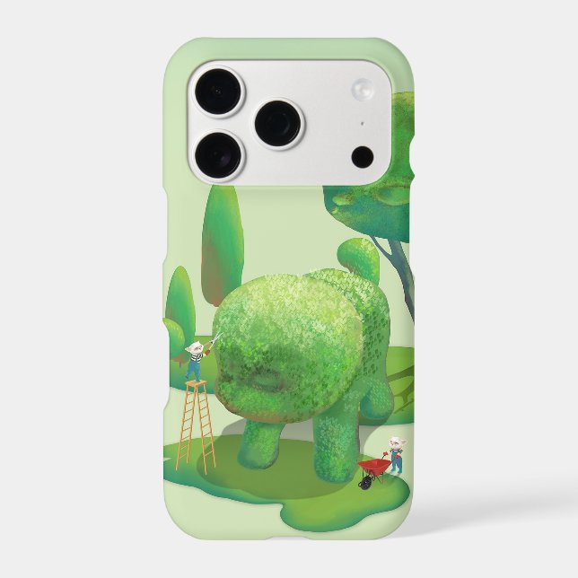 Cat Gardeners Green Topiary Animal Surreal Case-Mate iPhone Case (Back)