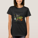 Cat Gardening Because Murder Is Wrong T-Shirt