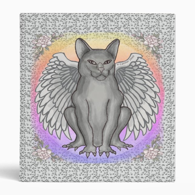 Cat Gargoyle   binder (Front)