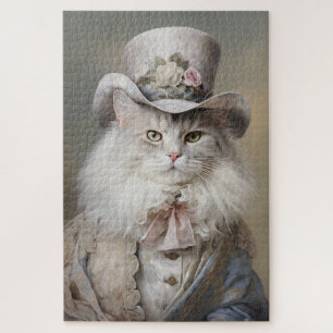 Cat Gentleman in a Top Hat Jigsaw Puzzle