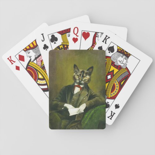  Cat Gentleman Playing cards