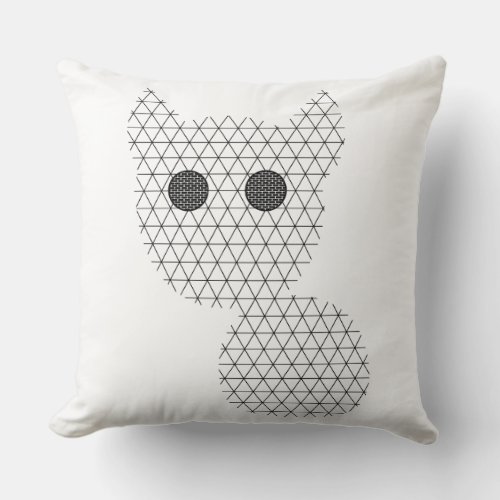 Cat geometric design Pillow