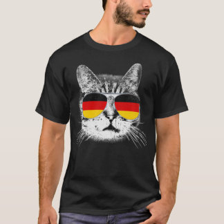 Cat Germany German Flag Country Retro Funny Top