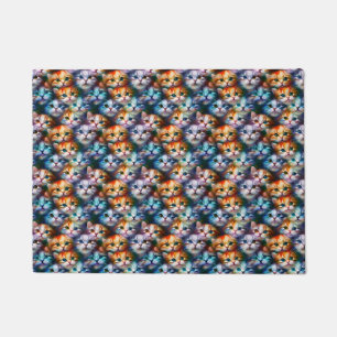 Cat Gift   Cute Cat Faces Doormat