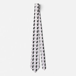 Cat Gift Cute Cat Pattern Seamless Background Neck Tie