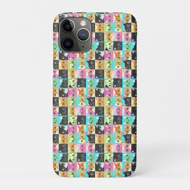 Cat Gift | Cute Kawaii Cat Pattern Case-Mate iPhone Case (Back)