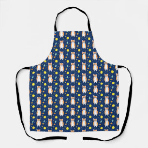Cat Gift Space Cat Pattern Graphic Apron