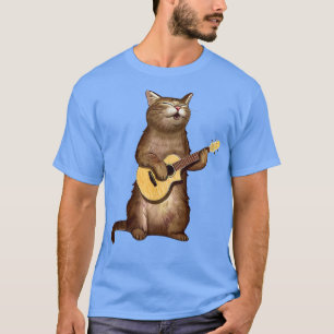 Cat Gifts For Cat Lovers Funny Playing Ukulele T Shirt Cat Gifts For Cat Lovers Funny Playing Ukulele T Shirt