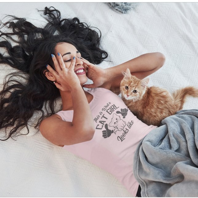 Cat Girl Looks Like Thumbs Up Tank Top (Creator Uploaded)