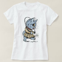 Cat girl, Louis Wain T-Shirt