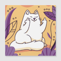 Cat giving the finger