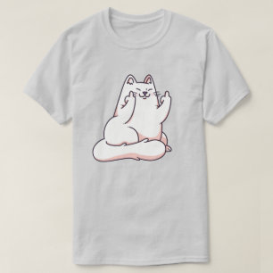 Cat Giving The Finger T-Shirt