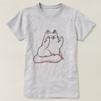 Cat Giving The Finger T-Shirt