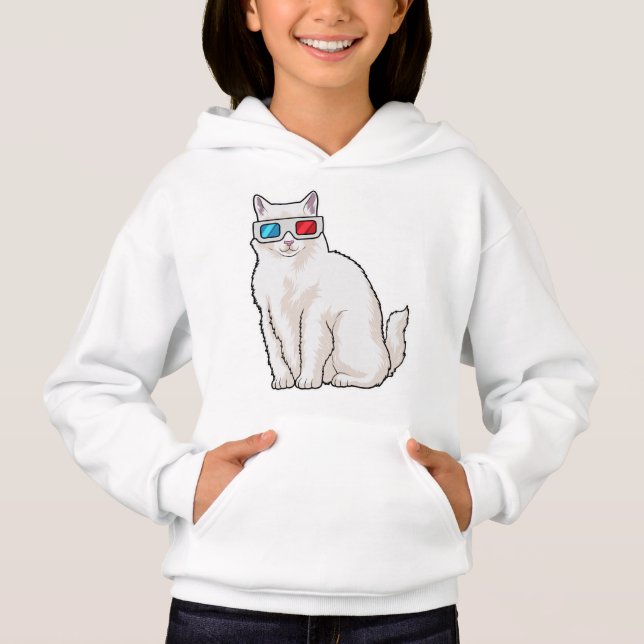 Cat Glasses Hoodie (Front)