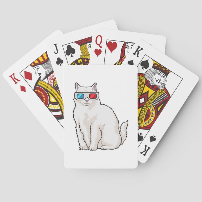 Cat Glasses Poker Cards (Back)