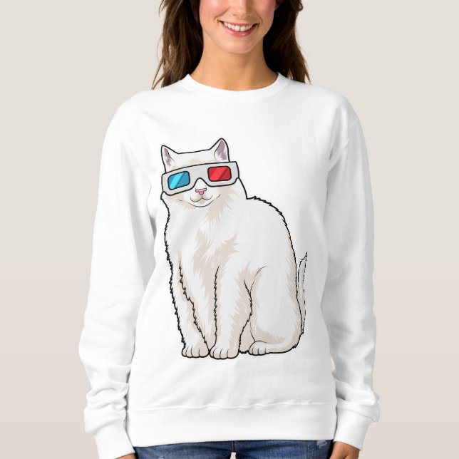 Cat Glasses Sweatshirt (Front)