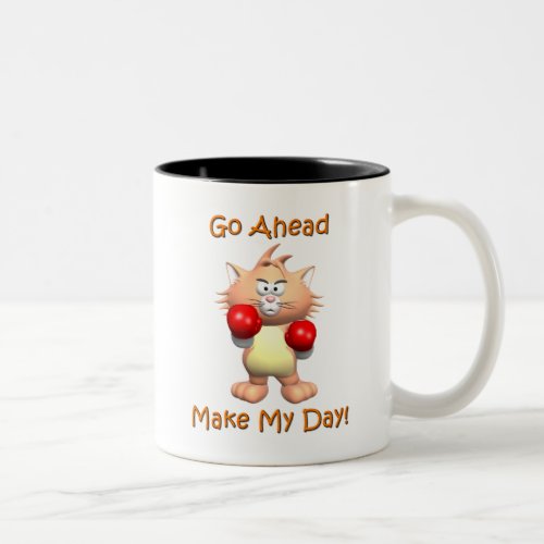 Cat _ Go Ahead Make My Day Two_Tone Coffee Mug