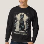 Cat Goddess Black Cat Tarot Card Sweatshirt