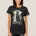 Cat Goddess Black Cat Tarot Card T-Shirt