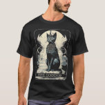 Cat Goddess Black Cat Tarot Card T-Shirt