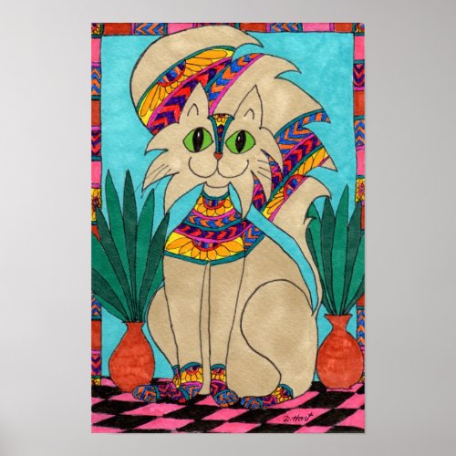 Cat Goddess Poster