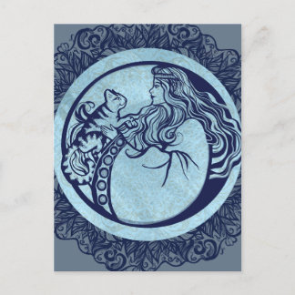 Cat Goddess Rose                                   Postcard