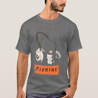 Cat Goes fishing 1 T-Shirt