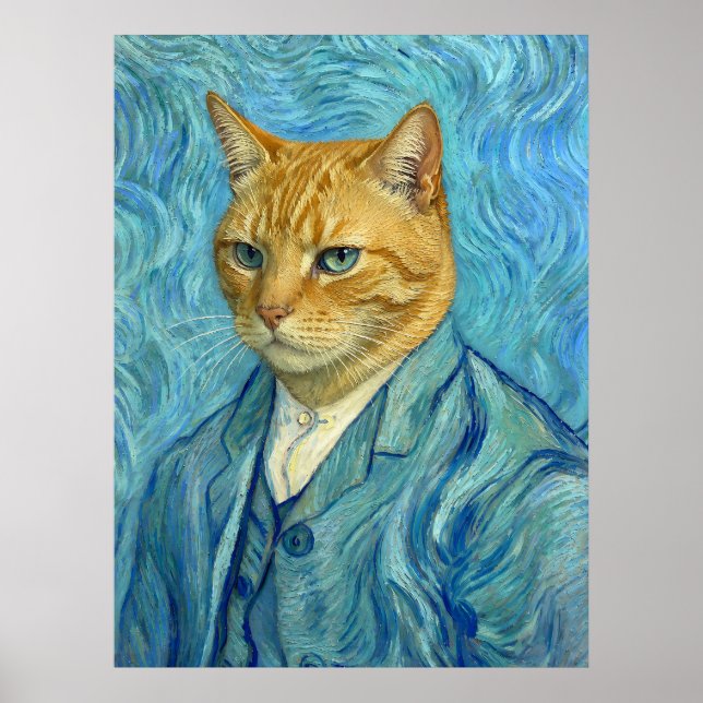 Cat Gogh Poster (Front)