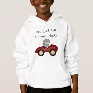 Cat Going Places Red Car tshirts and Gifts