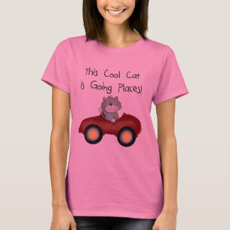Cat Going Places Red Car tshirts and Gifts