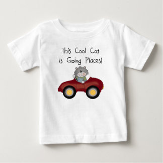 Cat Going Places Red Car tshirts and Gifts
