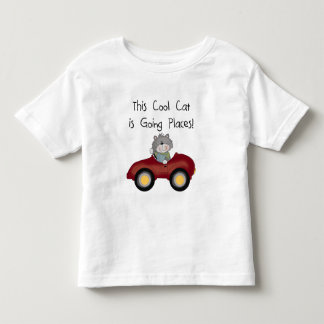 Cat Going Places Red Car tshirts and Gifts
