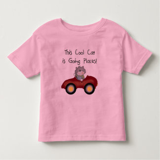 Cat Going Places Red Car tshirts and Gifts